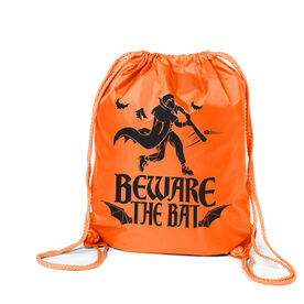 Baseball Drawstring Backpack - Beware The Bat
