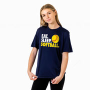 Softball Short Sleeve Performance Tee - Eat. Sleep. Softball.