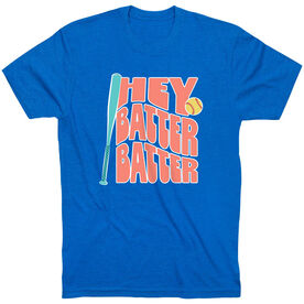 Softball Short Sleeve T-Shirt - Hey Batter Batter