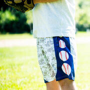 Baseball Shorts - Navy Digital Camo