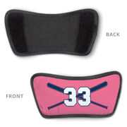 Softball Repwell&reg; Sandal Straps - Crossed Bats with Numbers