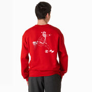 Soccer Crewneck Sweatshirt - Santa Player (Back Design)