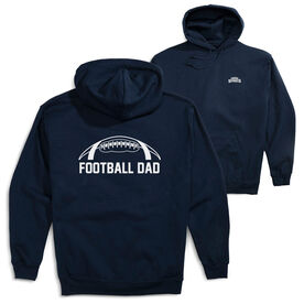 Football Hooded Sweatshirt - Football Dad (Back Design)