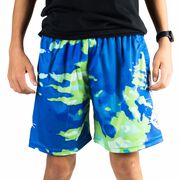 Lacrosse Beckett&trade; Shorts - Spiral Tie-Dye Green