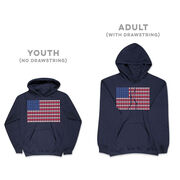 Baseball Hooded Sweatshirt - Patriotic Baseball