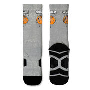 Basketball Graphic Flex Mid-Calf Socks - Graffiti Tag
