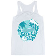 Pickleball Flowy Racerback Tank Top - Serve's Up