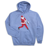 Baseball Hooded Sweatshirt - Home Run Santa