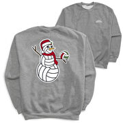 Volleyball Crewneck Sweatshirt - Serving Holiday Cheer (Back Design)