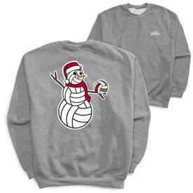 Volleyball Crewneck Sweatshirt - Serving Holiday Cheer (Back Design)