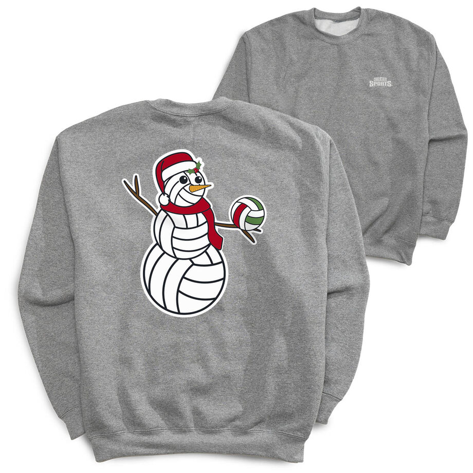 Volleyball Crewneck Sweatshirt - Serving Holiday Cheer (Back Design)