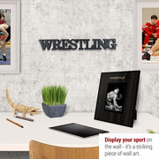Wrestling Ready For Team Autograph Wood Words
