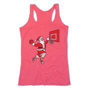 Basketball Women's Everyday Tank Top - Slam Dunk Santa