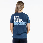 Hockey Short Sleeve T-Shirt - Eat. Sleep. Hockey (Back Design)