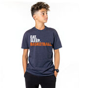 Basketball T-Shirt Short Sleeve Eat. Sleep. Basketball.