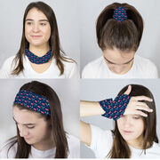 Girls Lacrosse Multifunctional Headwear - LuLa the Lax Dog RokBAND
