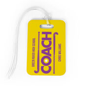 Field Hockey Bag/Luggage Tag - Personalized Coach