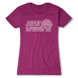 Volleyball Women's Everyday Tee - Just Spikin' It