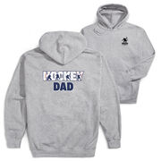 Hockey Hooded Sweatshirt - Hockey Dad Life (Back Design) 