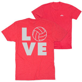 Volleyball Short Sleeve T-Shirt - Volleyball Love (Back Design)