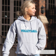 Volleyball Hooded Sweatshirt - Eat. Sleep. Volleyball.