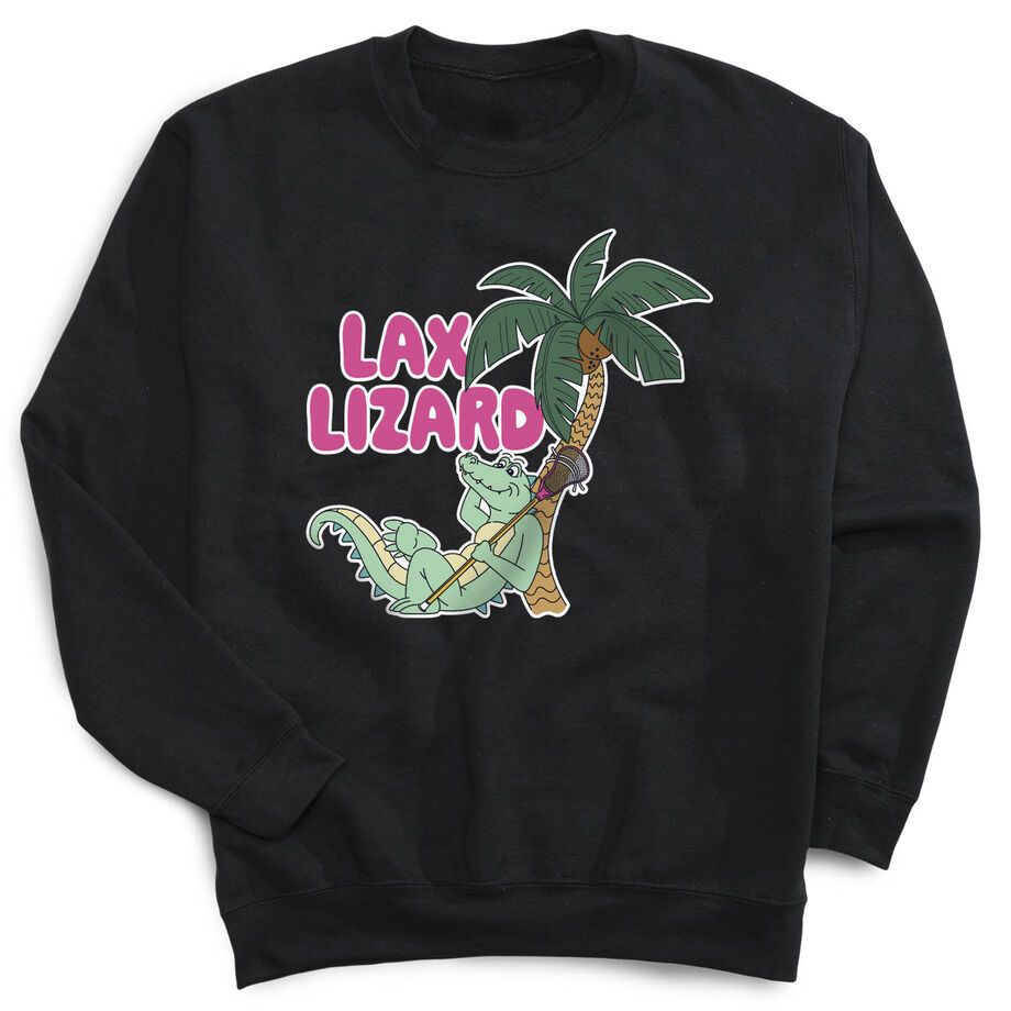 Guys Lacrosse Crewneck Sweatshirt - Lax Lizard