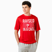 Baseball Short Sleeve Performance Tee - Raised in a Cage Baseball