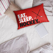 Hockey Pillowcase - Eat. Sleep. Hockey.