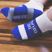 Socrates&reg; Woven Performance Sock Be Brave (Royal)