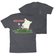 Soccer Short Sleeve T-Shirt - Soccer Ghoul (Back Design)