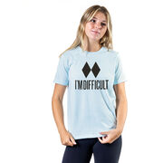 Skiing & Snowboarding Short Sleeve T-Shirt - I'm Difficult