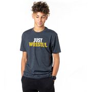 Wrestling Tshirt Short Sleeve Just Wrestle