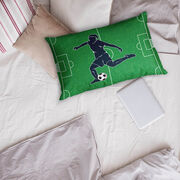 Soccer Pillowcase - Soccer Field Girl