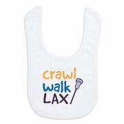 Lacrosse Baby Bib - Crawl Walk Lacrosse