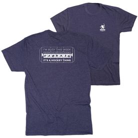 Hockey Short Sleeve T-Shirt - 24-7 Hockey (Back Design)