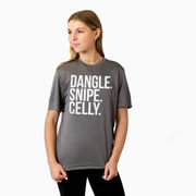 Hockey Short Sleeve Performance Tee - Dangle Snipe Celly Words