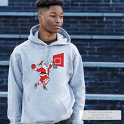 Basketball Hooded Sweatshirt - Slam Dunk Santa