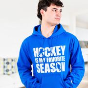 Hockey Hooded Sweatshirt - Hockey Is My Favorite Season