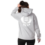 Pickleball Hooded Sweatshirt - I'd Rather Be Playing Pickleball (Back Design)