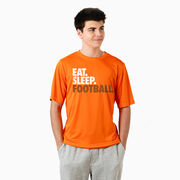 Football Short Sleeve Performance Tee - Eat. Sleep. Football.