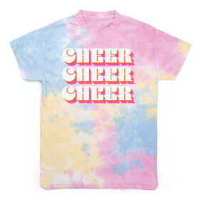 Cheerleading Short Sleeve T-Shirt - Retro Cheer Tie Dye