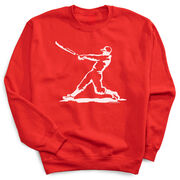 Baseball Crewneck Sweatshirt - Baseball Player