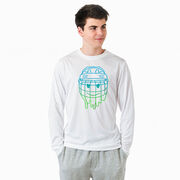 Hockey Long Sleeve Performance Tee - Have An Ice Day Smiley