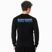 Swimming Tshirt Long Sleeve - Make Waves (Back Design)