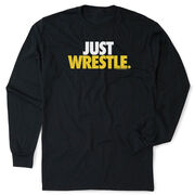 Wrestling Tshirt Long Sleeve - Just Wrestle