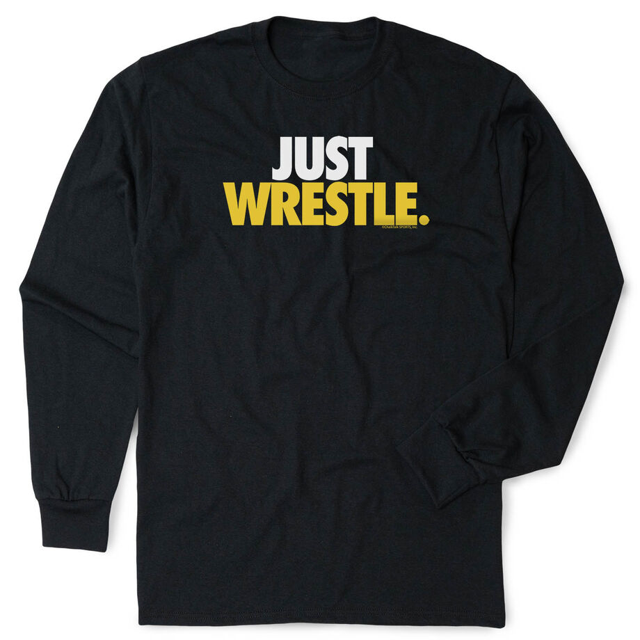 Wrestling Tshirt Long Sleeve - Just Wrestle