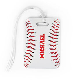 Baseball Bag/Luggage Tag - Personalized Stitches