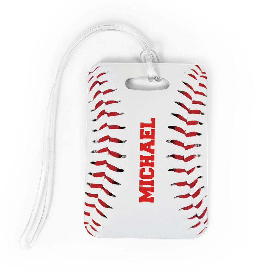 Baseball Bag/Luggage Tag - Personalized Stitches