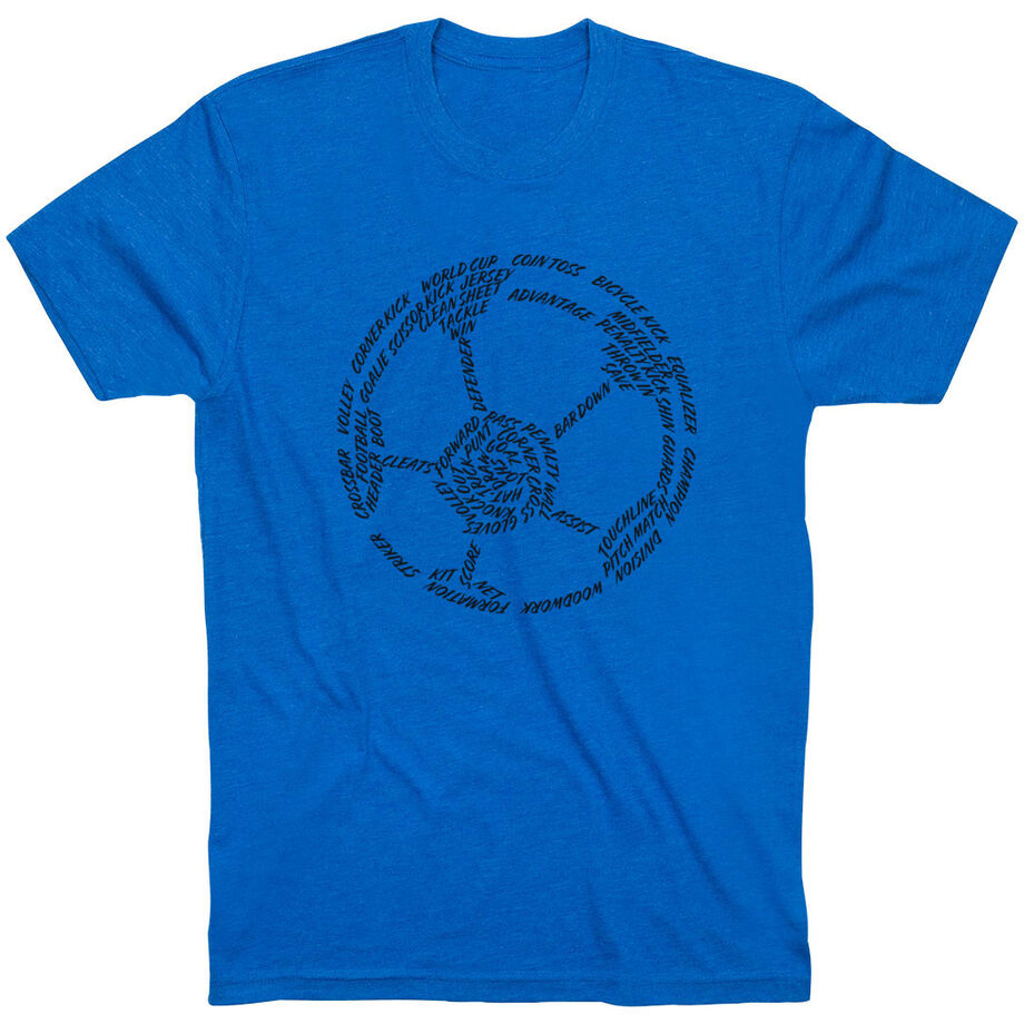 Soccer T-Shirt Short Sleeve - Soccer Words