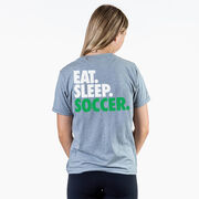 Soccer Short Sleeve T-Shirt - Eat. Sleep. Soccer (Back Design)